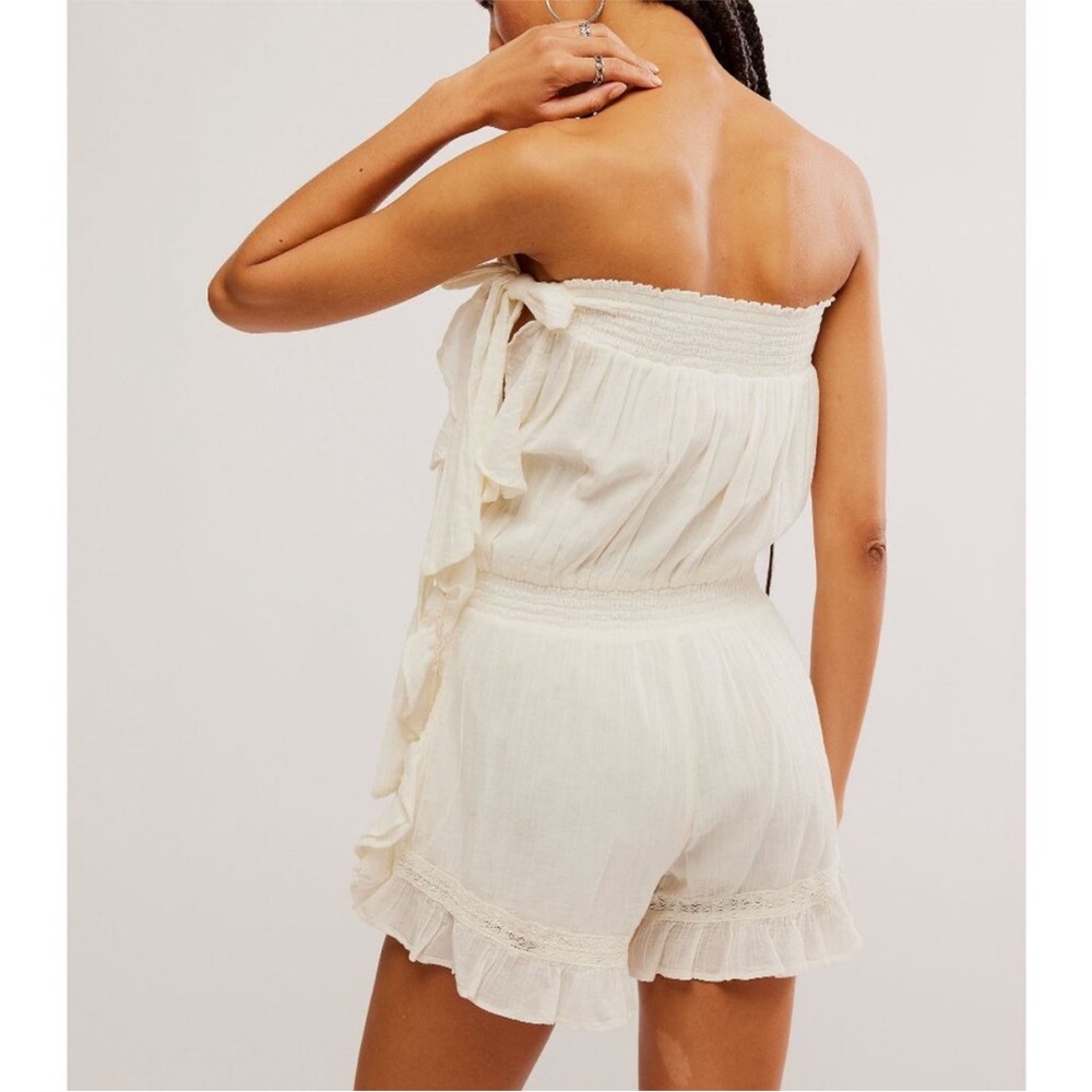 Free People White Strapless Romper - Picture 4 of 4